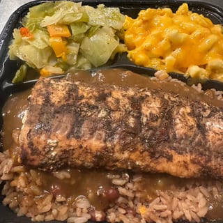 Jerk Salmon Dinner